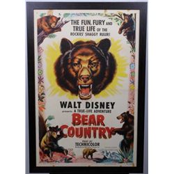 Bear Country 1952 Poster by Walt Disney