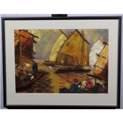 Original Asian Pastel Artwork by Benjamin '67