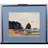 Image 1 : Seascape watercolor by T. Cheng