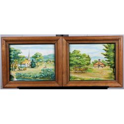 1800's Scenes by Rachel Doud Bentley (1894-1991)