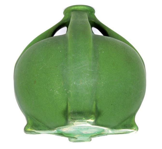 Matte Green Arts & Craft Vase by Owens Pottery