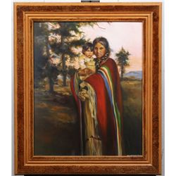 "Sacajawea & Son" by Marilyn Mason