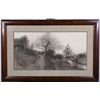 Image 1 : Antique Fall Landscape Etching