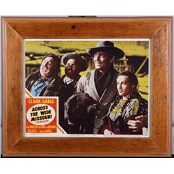 "Across the Wide Missouri" Clark Gable 1951 Poster