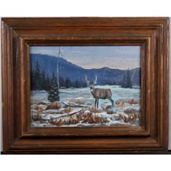 Winter Deer by Ron Bailey (American, d-1983)
