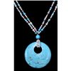 Image 3 : Turquoise & Pearl Silver Necklace
