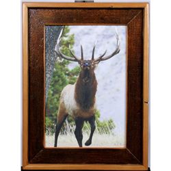 Elk Art by R.G. Smith in Old Faithful Inn Frame