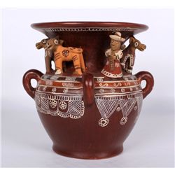 Peruvian Ceramic Vase by Self Help Crafts