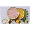 Image 6 : Majolica Fruit Cup and Saucer Set