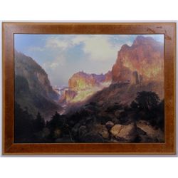 "Golden Gate Yellowstone" by Moran 1893 Print