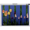 Image 1 : "Tulips Against a Purple Picket Fence" Gillstrom