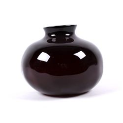 Ruby Glass Hand Blown Art Glass Vase by Hich