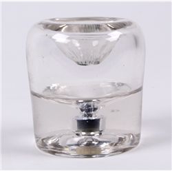 Antique Hand Blown Glass Ink Well 1800's