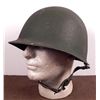 Image 1 : WWII M1 COMBAT HELMET-OD-SAND TEXTURE-CLAW & BALL CHINS
