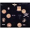 Image 2 : MILITARY INSIGNIA-COLLAR BRASS, MARINES, SEEBEES 23 PCS
