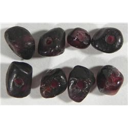 8 Ancient India Garnets Gemstones 5000 Years Old