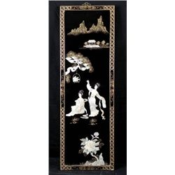 Chinese Decorative 3-D Panel Lacquer Style Wall Art