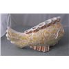 Image 2 : Big Artist Signed Porcelain Fish Flower Vase Sculpture