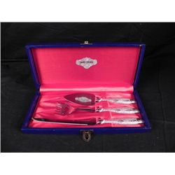 David Orgell 3 Pc Vintage Fish Serving Set In Box