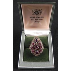 Vintage 14K Gold Ruby Ladies Ring in Original Box