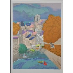 Georges Lambert French Village S/N Lithograph Print