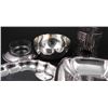 Image 2 : 4 Silver Plated Serving Pieces Plates, Ketchup, Candle