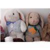 Image 2 : Variety 14) Stuffed Animals- Dogs Rabbits Bears Zebra