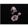 Image 2 : Blue Sunstone 3 Pc Sterling German Ring & Earrings Set