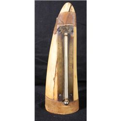 Antique Ivory Elephant Tusk Thermometer -Charles Wilder