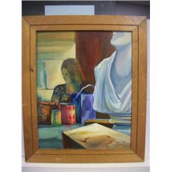 Vintage Expressionist Signed/Dated - Rivers '79