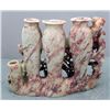 Image 2 : Hand Carved Stone Soapstone Flower Vase