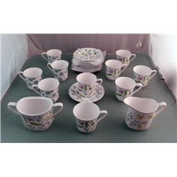 24 Spode England Bone China Afton Y8212 Tea Service Set