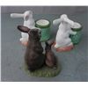 Image 2 : 3 Rabbit Figurines, Lefton Wild Hare, Zrike
