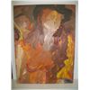 Image 1 : Vintage Abstract Woman in Black Hat Signed - REDEIN