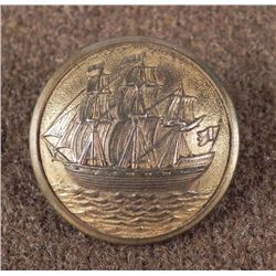 Swedish Antique Military Button Sporrong & Co. Ship