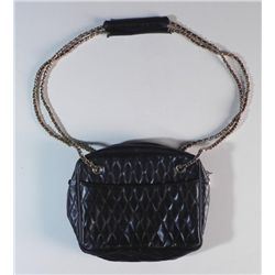 Authentic Black Italian Leather Purse Hand Bag