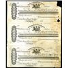 Image 1 : London Chartered Bank of Australia, 1860 Uncut Sheet of 3 Proof Bills of Exchange from "Ballaarat Br