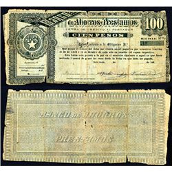 Banco de Ahorros y Prestamos, (ca. 1890's), Circulating Bond or Banknote.