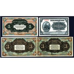 Russo-Asiatic Bank, 1917 "Harbin China" Branch Issue Assortment.