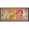 Image 1 : Banque Nationale Du Congo, 50 Makuta, 1970 Issue Specimen.