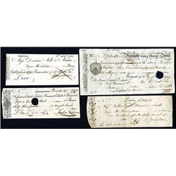 Margate Isle of Thanet Bank 1799 Bank Draft and 1767-1797 Bank Check Trio.