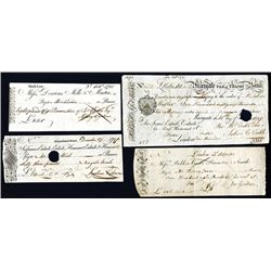 Margate Isle of Thanet Bank 1799 Bank Draft and 1767-1797 Bank Check Trio.