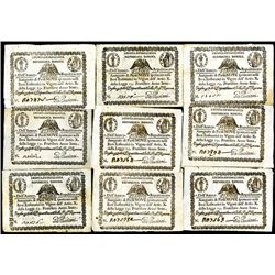 Repubblica Romana, 1798 issue Group of 9.