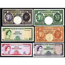 Government of Jamaica & Bank of Jamaica, 1950-1964 Issues.
