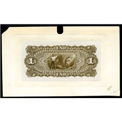 Tesoreria General del Estado Libre y Soberano de Sonora, 188x (1881) Proof Banknote