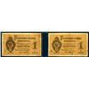 Image 1 : State Credit Notes, 1866-80 Issue Banknote Pair.