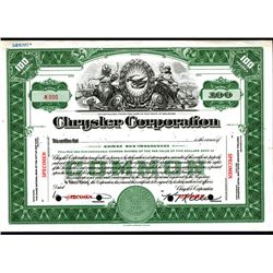 Chrysler Corp., 100 Specimen Stock.