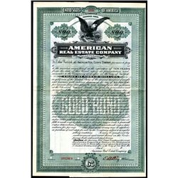 American Real Estate Co., 19xx, $800 Specimen Bond.