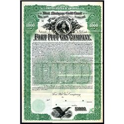 Fort Pitt Gas Co., 1900, $1000 Specimen Bond.