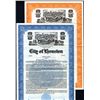 Image 1 : City of Houston, 1953 & 1954,  Lot of 2 $1000 Specimen Bonds.